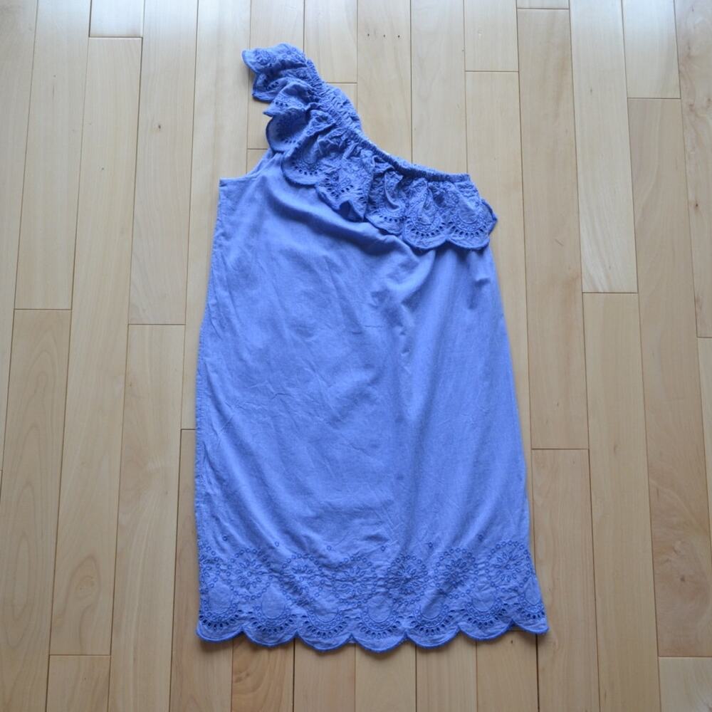 Vineyard Vines One Shoulder Shift Dress Blue Size XXS